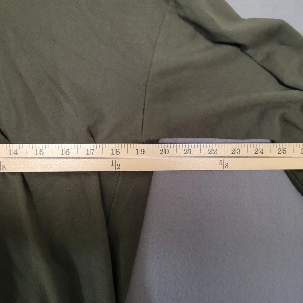 Michael Kors Olive Green‎ Cropped Hoodie Drawstring Waist Size M